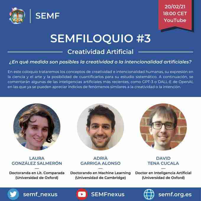 SEMFILOQUIO #3 - ¿Son posibles la creatividad o la intencionalidad artificiales?